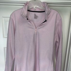 Lightweight pink fleece Gap pullover sweatshirt L